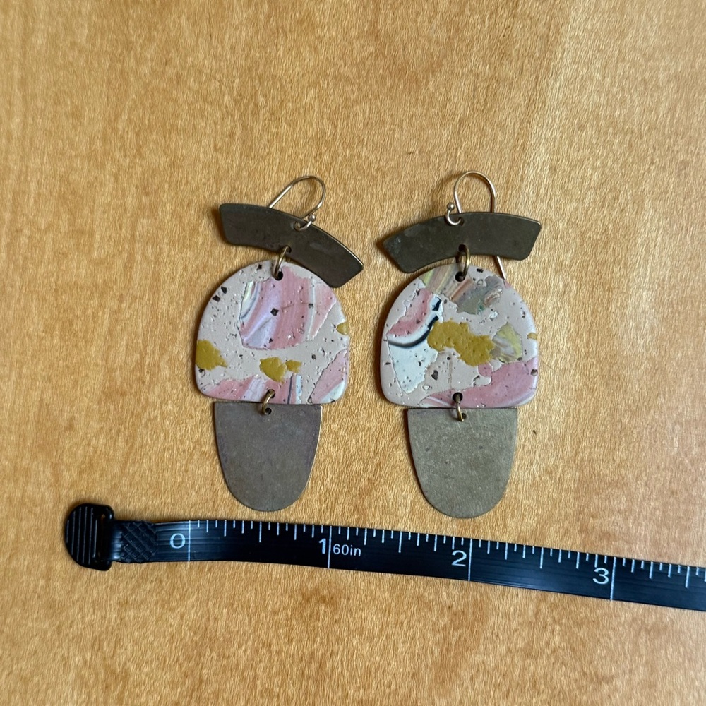 Handmade Clay Earrings - Picture 3 of 5